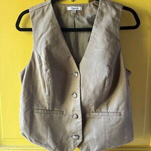 Madewell Tailored Chino Button-front Vest/Waistocat
